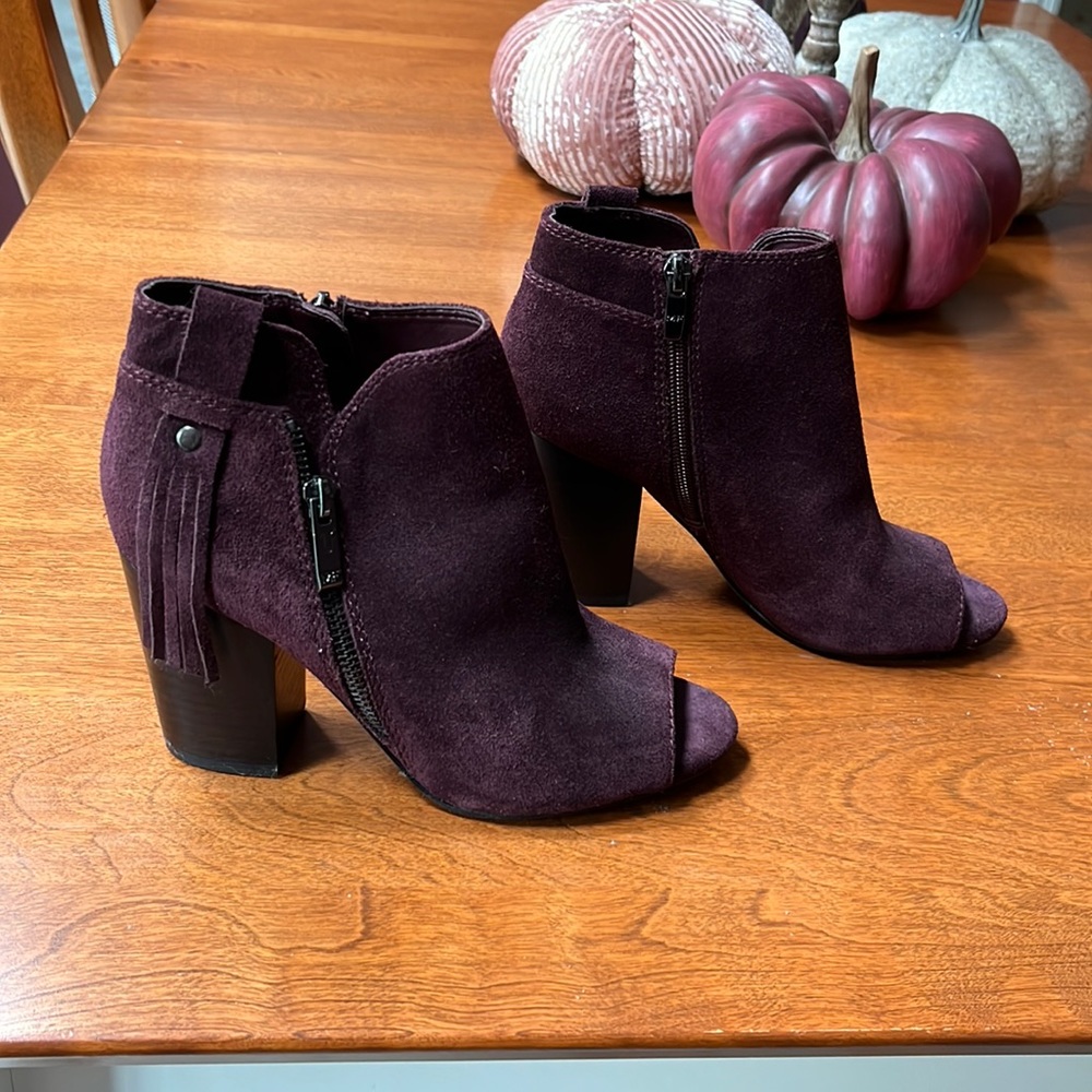 Marc Fisher Suede Peep Toe Booties.  New without tags